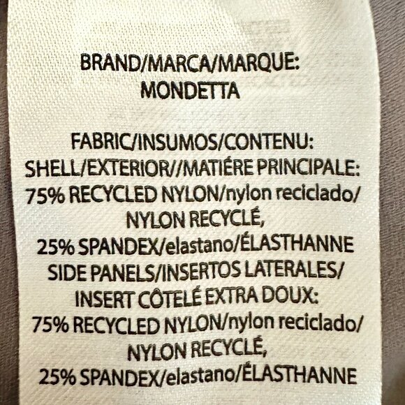 New Mondetta Women's Panel Ribbed Legging Size L Purple, Side Pockets, Stretch - Picture 8 of 15